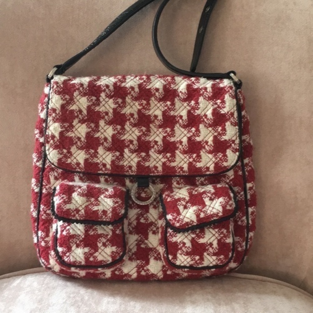 Vera‎ Bradley  red/white/ black shoulder bag